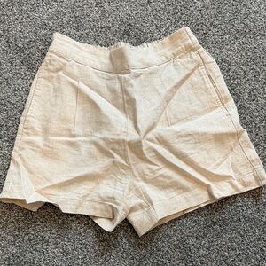 Madewell Linen Women's Cream Shorts